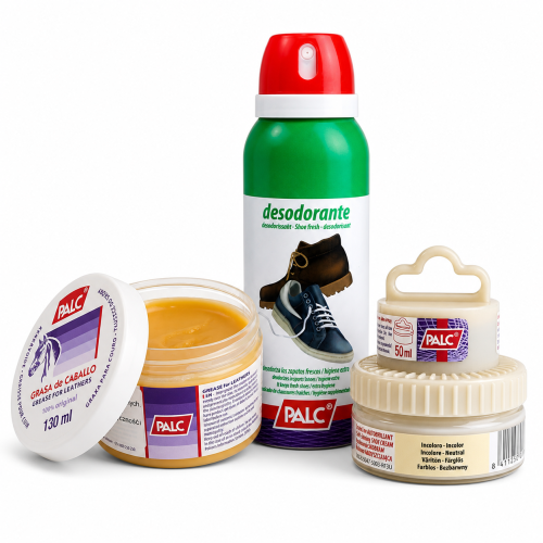 Zestaw 3w1 PALC Dezodorant z Bezbarwną Pastą i Tłuszczem do Butów