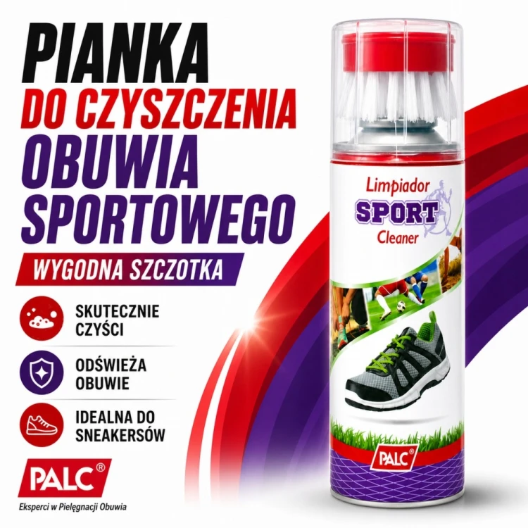 PALC PIANKA do czyszczenia OBUWIA SPORTOWEGO i Odzieży Sportowej | 150 ml