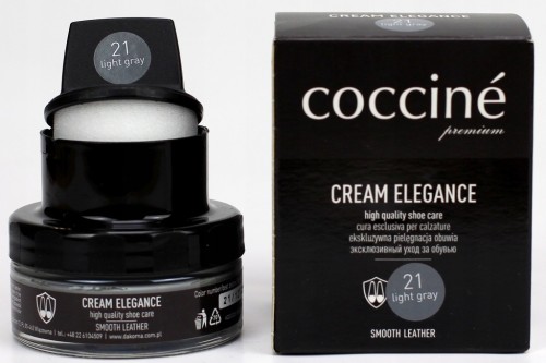 COCCINE CREAM ELEGANCE (21) LIGHT GREY Pasta do skóry - Krem do Obuwia