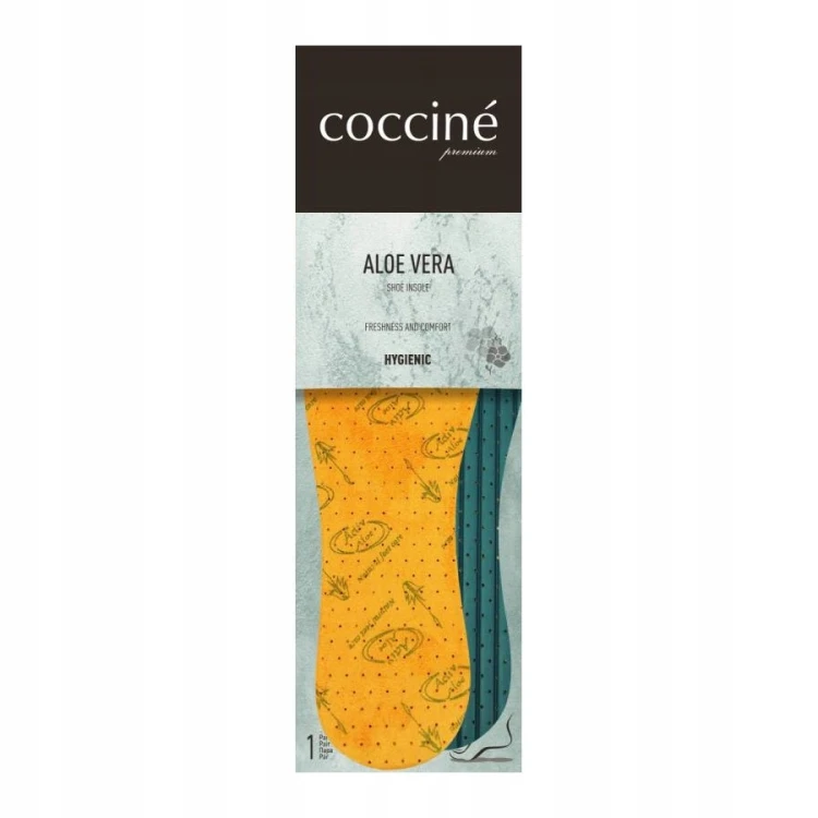 COCCINE LATEX ALOE VERA Wkładki do butów 36–46 | Komfort, świeżość, higiena