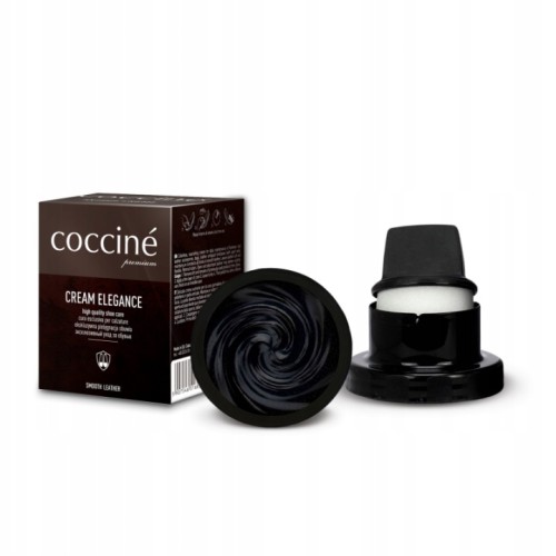 COCCINE CREAM ELEGANCE Krem do Obuwia CZARNY Pasta do skóry licowej - 50 ml