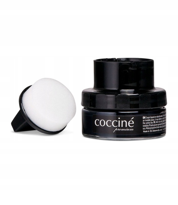 COCCINE CREAM ELEGANCE Krem do Obuwia CZARNY Pasta do skóry licowej - 50 ml