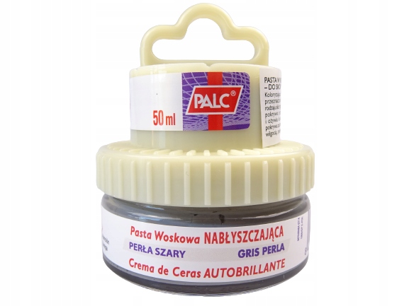 PALC PASTA KREM WOSKOWA DO SKÓR BUTÓW JASNY SZARY