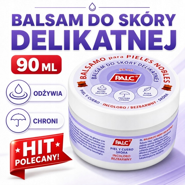 PALC Balsam do Skóry Delikatnej Impregnat BEZBARWNY Odżywia Chroni - 90 ml