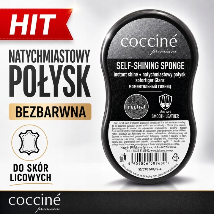 COCCINE Self-Shining Sponge Mini Czyścik nabłyszczający do butów BEZBARWNY